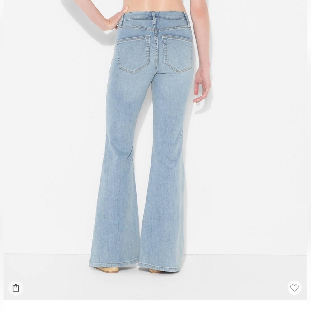 Wild Fable Light Wash Denim Jeans Womens High Rise Flare